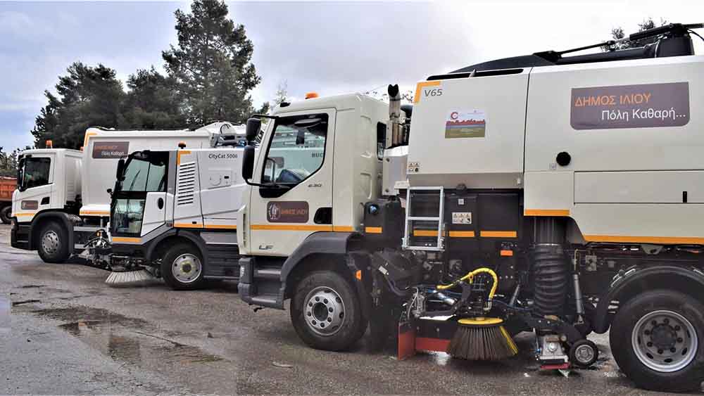 Νέα υπερσύγχρονα οχήματα προστέθηκαν στον στόλο Καθαριότητας του Δήμου Ιλίου